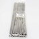 LUBAN Metal zip ties 12 inch heavy duty 304 stainless steel zip cable ties with 200 lbs Tensile Strength selflocking strap Ties 100 Pcs