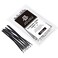 JOUGU Metal Zip Ties Black 100pcs Stainless Steel Epoxy Coated Locking Cable Heavy Duty Exhaust Wrap Multi Purpose Binding for machinery vehicles farms cables pipesFence