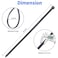 Mvyc Zip Ties Heavy Duty Cable and Wire Ties with 50 Ibs Tensile Strength and UV Resistance for Home Office Garden Workshop Black 8 Inch 1000 Pack