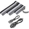 NBTORCH 120 PCS Reusable Cable Ties with Hook and Loop Multipurpose Adjustable Cable Management Wire Ties Cable Straps for Organizing Home Office and Data Centers BlackWhiteGrey 468