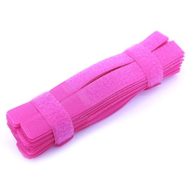 PASOW Pasow 50pcs Cable Ties Reusable Fastening Wire Organizer Cord Rope Holder 7 Inch Hot Pink