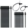 YaCowen Push Mount Zip Ties 8 inch 6 inch Universal Automotive Wiring Cable Management Zip Ties Pack of 40