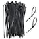 ZZLZX Releasable Reusable Zip Ties 100PCS 200 x 5mm8 x 02 inches Heavy Duty Plastic Tie Wire Thick Black Nylon Cable Wire Ties for MultiPurpose Use Indoor And Outdoor Cable Ties