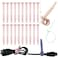 GELIAL Reusable Silicone Zip Ties Cord Organizer Silicone Cable Ties Straps for Cable Management 20PCs 45 Pink Elastic Wire Cord Organizer for Home Office and Travel
