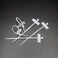 REXUS Plastic Cable Tie With Inner Label 100 Pcs Write on Tags Wire Zip Ties Cable Mark Tags 3 x 100mm Nylon Power Marking Label Binding StrapCTPLLI100