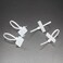 REXUS Plastic Cable Tie With Inner Label 100 Pcs Write on Tags Wire Zip Ties Cable Mark Tags 3 x 100mm Nylon Power Marking Label Binding StrapCTPLLI100
