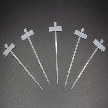 REXUS Plastic Cable Tie With Inner Label 100 Pcs Write on Tags Wire Zip Ties Cable Mark Tags 3 x 100mm Nylon Power Marking Label Binding StrapCTPLLI100