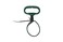 Southwire 58973440 CLPT04GR 4Inch Adjustable Heavy Duty Clamp Tie wRotating Handle Reusable Zip Down Cable Green
