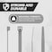 THE CIMPLE CO 21Inch Zip Ties IndoorOutdoor Cable Ties for Cord and Wire Management No Tools Needed Strong Nylon Cable Holders 21 IN 100 Pack Grey