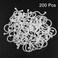 uxcell Twist Lock Cable Wire Ties Nylon U Shape Save Place 18mm Dia White 200pcs