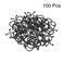 uxcell Twist Lock Cable Wire Ties Nylon U Shape Save Place 22mm Dia Black 100pcs