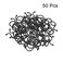 uxcell Twist Lock Cable Wire Ties Nylon U Shape Save Place 22mm Diameter Black 50pcs