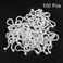 uxcell Twist Lock Cable Wire Ties Nylon U Shape Save Place 7mm Dia White 100pcs