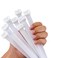 yoyoellafa White Zip Ties Heavy Duty 20 Inch Outdoor 250lb Extra Large Cable Tie Wraps Long Plastic Wire Ties Wide Clear Big Strong Thick Zipties 40 Pack