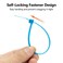 XINGO 1000 PCS 4 inch White Zip Ties 18lb Strength Small Tie Wraps SelfLocking Nylon Zip Ties for Indoor and Outdoor Use