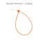 XINGO 1000 PCS 8 inch Cable Zip Ties 18lb Strength Small Tie Wraps SelfLocking Nylon Zip Ties for Indoor and Outdoor Use Orange