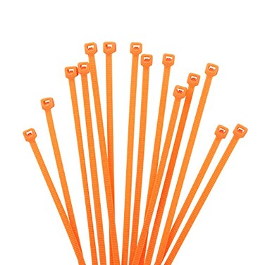 XINGO 1000 PCS 8 inch Cable Zip Ties 18lb Strength Small Tie Wraps SelfLocking Nylon Zip Ties for Indoor and Outdoor Use Orange