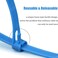 XINGO 100PCS 16 inch Black Releasable Cable Zip Ties Adjustable Wire Cable Ties Reusable Zip Ties Tie Straps For MultiPurpose Use Indoor And Outdoor Plastic Tie Wire