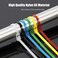 XINGO 100PCS 8 inch Blue Releasable Cable Zip Ties Adjustable Wire Cable Ties Reusable Zip Ties Tie Straps For MultiPurpose Use Indoor And Outdoor Plastic Tie Wire