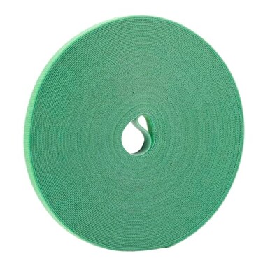 XINYIBO 12 Inch Reusable fastening Cable Ties Double Sided Hook and Loop tape Cable Management Tape Green 25Yards