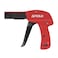 APIOLO Zip Tie Gun Cable Tie Gun with Cutting and Fastening Adjustable Tension 13 Setting Red 629 Inches Length