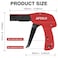 APIOLO Zip Tie Gun Cable Tie Gun with Cutting and Fastening Adjustable Tension 13 Setting Red 629 Inches Length
