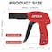 APIOLO Zip Tie Gun Cable Tie Gun with Cutting and Fastening Adjustable Tension 13 Setting Red 629 Inches Length