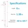ANOSON Zip Ties 6 inch with 25 lb Tensile Strength Black Cable ties 1000 Pack