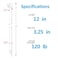 Karoka Zip Ties Heavy Duty 12 inch with 120 Pounds Tensile Strength Black Heavy Duty Cable ties 500 Piecesby