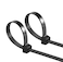 ZQDL 16 Inch Black Large Zip Ties Heavy Duty 60 PCS 200 LBS Ultra Strong Plastic Wire Ties Large Cable Ties Extra Long Tie Wraps Indoor and Outdoor UV Resistant