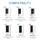 ALERTCAM 2Pack Adhesive Wall Mount for Ring Stick Up Cam Ring Outdoor Cam Plus 360 Degree Adjustable Screwless Bracket for Your Surveillance Camera 2 Ways Installation Without Drilling Black