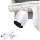 Wasserstein Weatherproof Gutter Mount for Arlo Cameras White 360degree Swivel 180degree Tilt Easy Installation RustResistant