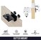Wasserstein Weatherproof Gutter Mount for Arlo Cameras White 360degree Swivel 180degree Tilt Easy Installation RustResistant
