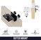 Wasserstein Weatherproof Gutter Mount for Arlo Cameras White 360degree Swivel 180degree Tilt Easy Installation RustResistant
