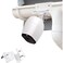 Wasserstein Weatherproof Gutter Mount for Arlo Cameras White 360degree Swivel 180degree Tilt Easy Installation RustResistant