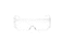 Calabria Fit Over Safety Glasses for Men Women Polarized Sunglasses That Fit Over Glasses Light Sensitivity Glasses Wrap Around Clear Lens AntiFog Scratch