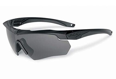 ESS Gray Safety Glasses ScratchResistant Wraparound Black One Size