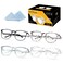 KeeiZoes Safety Glasses Anti Fog Goggles For Women Nurses Protective Eyewear Blue Light UV Blocking Eye Protection Glasses