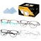 KeeiZoes Safety Glasses Anti Fog Goggles For Women Nurses Protective Eyewear Blue Light UV Blocking Eye Protection Glasses