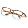 konqkin Safety glasses Goggles Nurses Protective Eyewear Anti Fog Square Frame Stylish Clear Glasses for Women Menleopardgreen