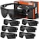 OXG 6 Pack Grey Safety Glasses for Men Women ANSI Z871 Work Glasses Anti Scratch Protective Eyewear with UV400 Protection