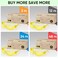 TICONN 3 Clear Safety Glasses for Men and Women Safety Goggles with Scratch Impact Resistant Meets ANSI Z871 Standard Yellow 3 Pack