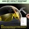 TICONN 3 Clear Safety Glasses for Men and Women Safety Goggles with Scratch Impact Resistant Meets ANSI Z871 Standard Yellow 3 Pack