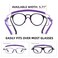 UKNOW Safety Goggles Over Glasses Anti Fog Safety Glasses with Clear Wraparound Lens ANSI Z871 Protective Eyewear