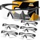 YENPK 6 Pack Safety Glasses ANSI Z871 Certified Protective Eyewear Impact Resistant AntiScratch Safety Goggles for Men Women