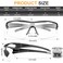 YENPK 6 Pack Safety Glasses ANSI Z871 Certified Protective Eyewear Impact Resistant AntiScratch Safety Goggles for Men Women