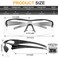 YENPK 6 Pack Safety Glasses ANSI Z871 Certified Protective Eyewear Impact Resistant AntiScratch Safety Goggles for Men Women