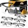 YENPK 6 Pack Safety Glasses ANSI Z871 Certified Protective Eyewear Impact Resistant AntiScratch Safety Goggles for Men Women