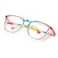 konqkin Safety glasses Goggles Nurses Protective Eyewear Anti Fog Square Frame Stylish Clear Glasses for Women Mencaise