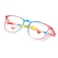 konqkin Safety glasses Goggles Nurses Protective Eyewear Anti Fog Square Frame Stylish Clear Glasses for Women Mencaise